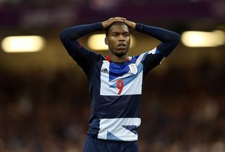 CARDIFF, WALES - AUGUST 04: Daniel Sturridge of Great Britain looks dejected after his penalty was saved in the penalty shoot out during the Men's Football Quarter Final match between Great Britain and Korea, on Day 8 of the London 2012 Olympic Games at Millennium Stadium on August 4, 2012 in Cardiff, Wales. (Photo by Julian Finney/Getty Images)