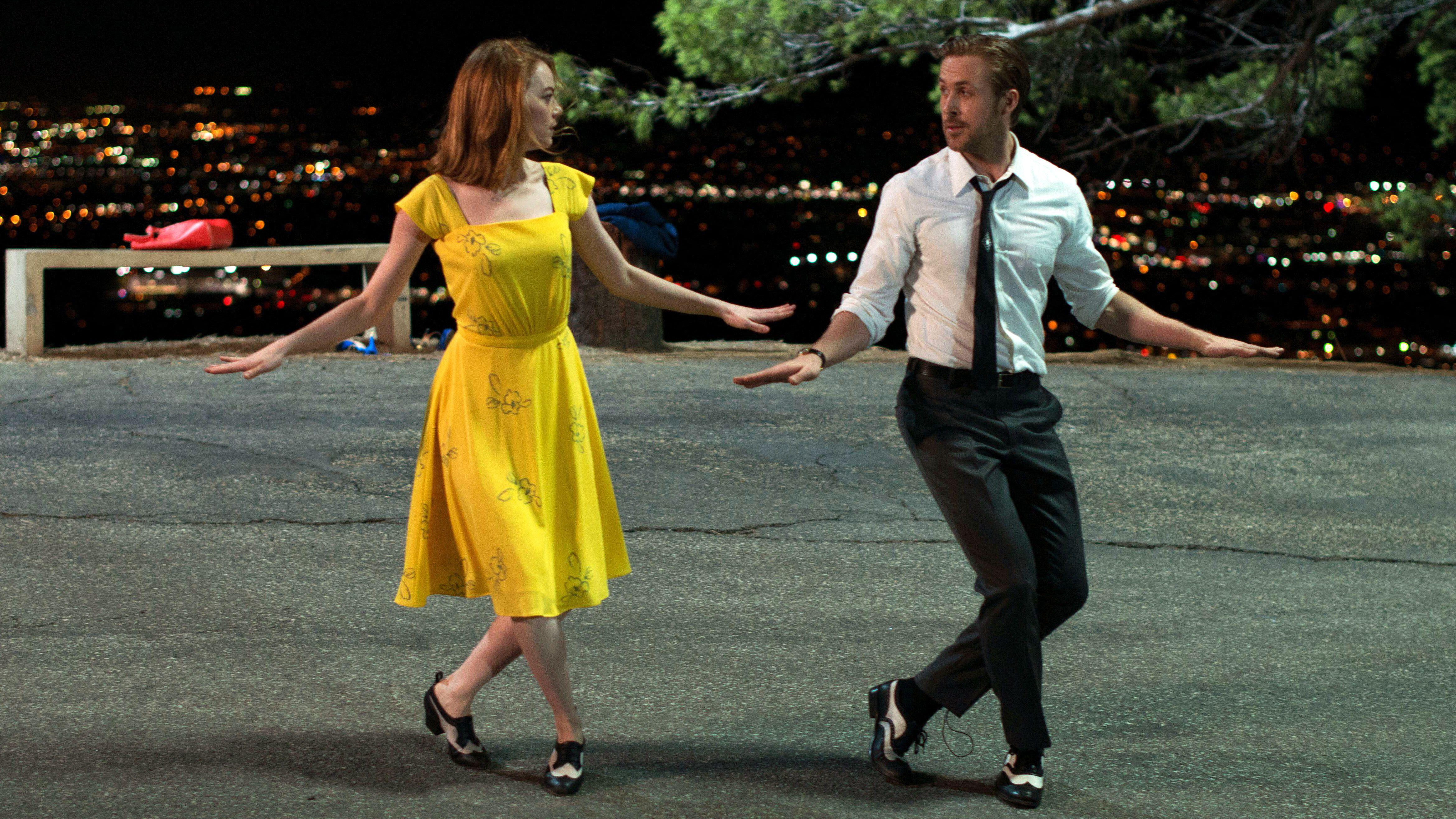 L-R: Mia (Emma Stone) and Seb (Ryan Gosling) dance together in a scene from Damien Chazelle's &amp;quot;La La Land&amp;quot;