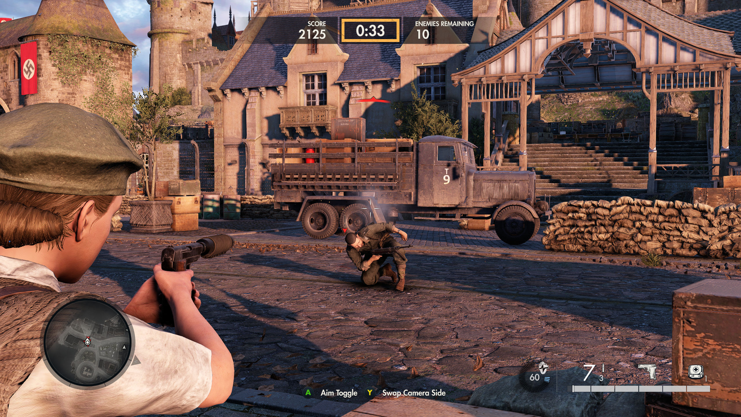 Sniper Elite: Resistance gameplay screenshots.