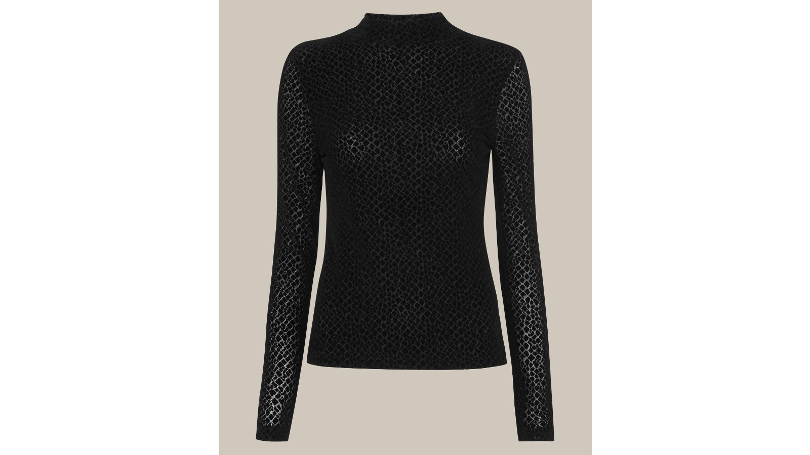 Whistles Giraffe Flocked Mesh Top
