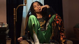 Still of Zoë Kravitz in Hulu's High Fidelity.