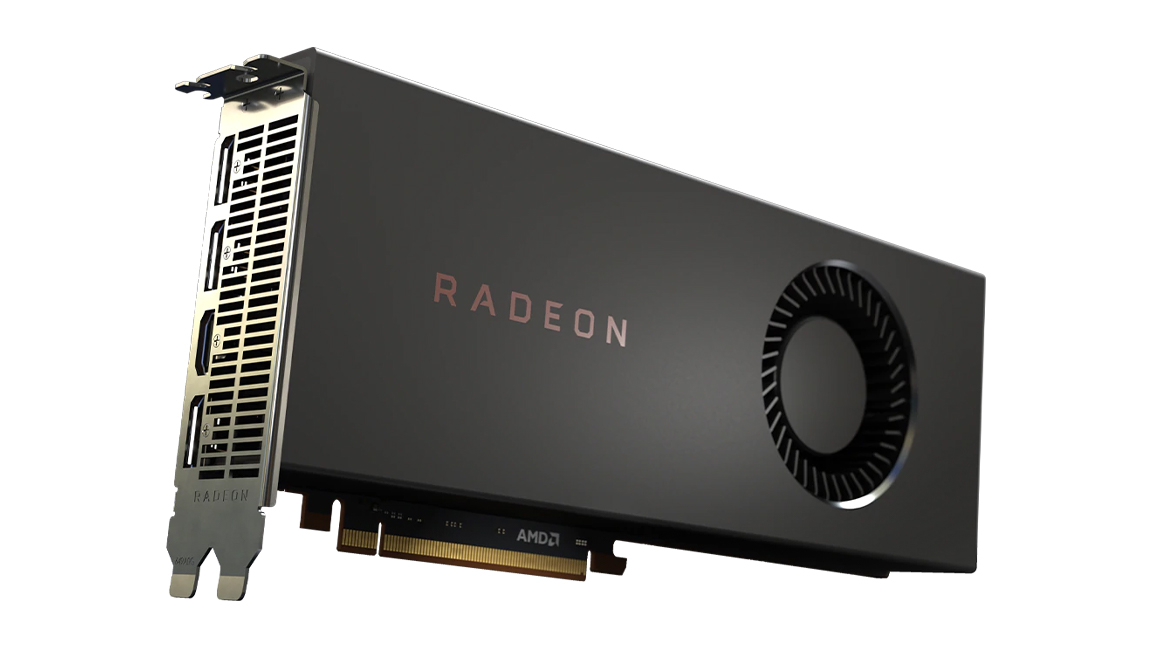 AMD Radeon RX 5700 against a white background