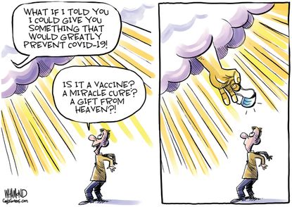 Editorial Cartoon U.S. coronavirus mask&nbsp;
