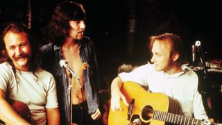 Crosby, Stills & Nash convene circa 1970.