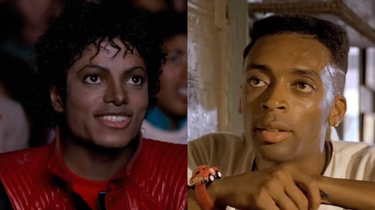 Michael Jackson and Spike Lee in a side-by-side photo.