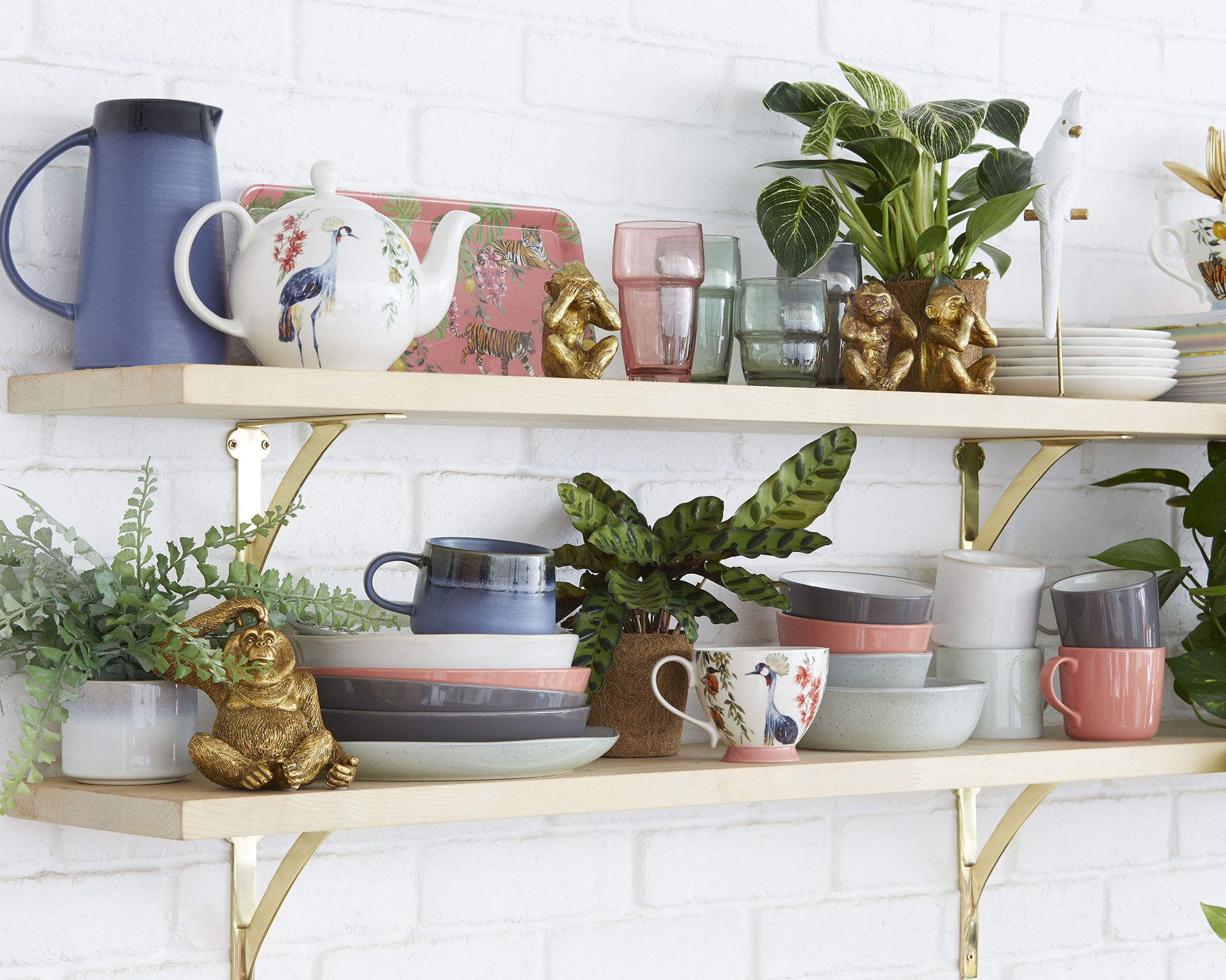 Kitchen shelf idea by Dunelm