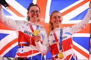 Katie Archibald (left) and Laura Kenny