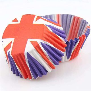 Jubilee decorations Union Jack cupcake cases