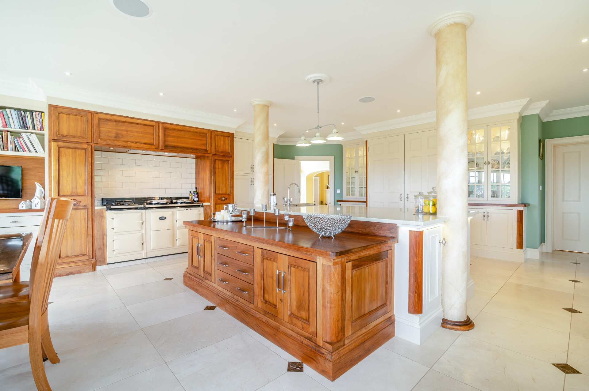 Photos of kitchen in Stoulgrove House, Woodcroft, Chepstow, Gloucestershire.