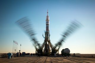 Long-Exposure Look at Soyuz Rocket