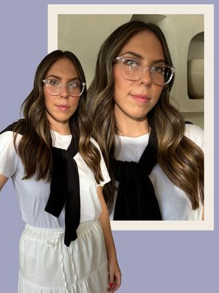 WWW Editorial Director Lauren Eggertsen Wearing Prescription Eyewear