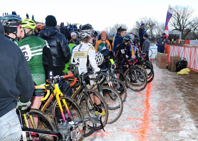 Teams awaiting their turn to ride