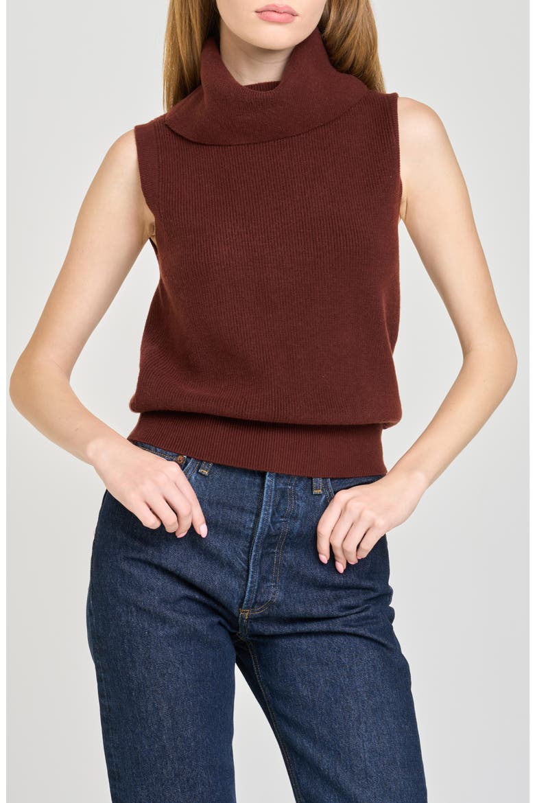 Elodie Cowl Neck Sleeveless Sweater