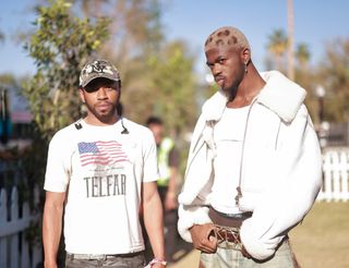 Kevin Abstract and Lil Nas X attend the 2024 Coachella Valley Music and Arts Festival at Empire Polo Club on April 20, 2024 in Indio, California.