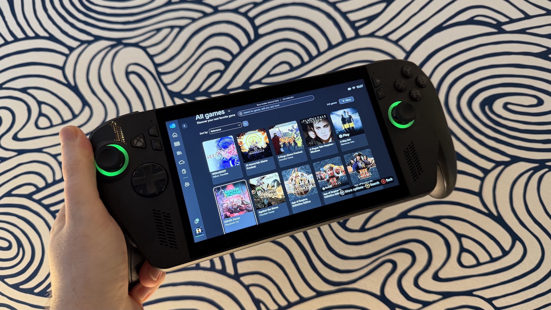 The ASUS ROG Xbox Ally X gaming handheld