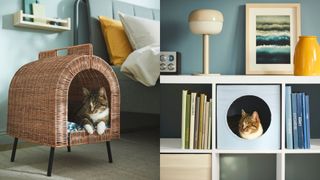 Composite of two cat beds from the IKEA collection