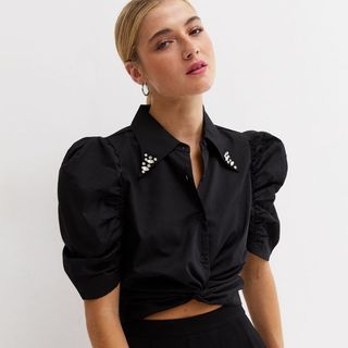 New Look cropped blouse