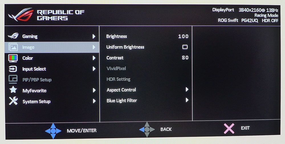 Asus ROG Swift PG42UQ