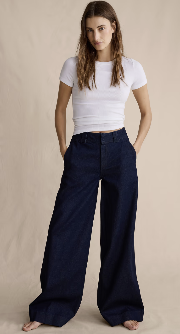 Banana Republic, Mid-Rise Palazzo Jean