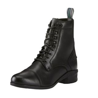 black lace up boots
