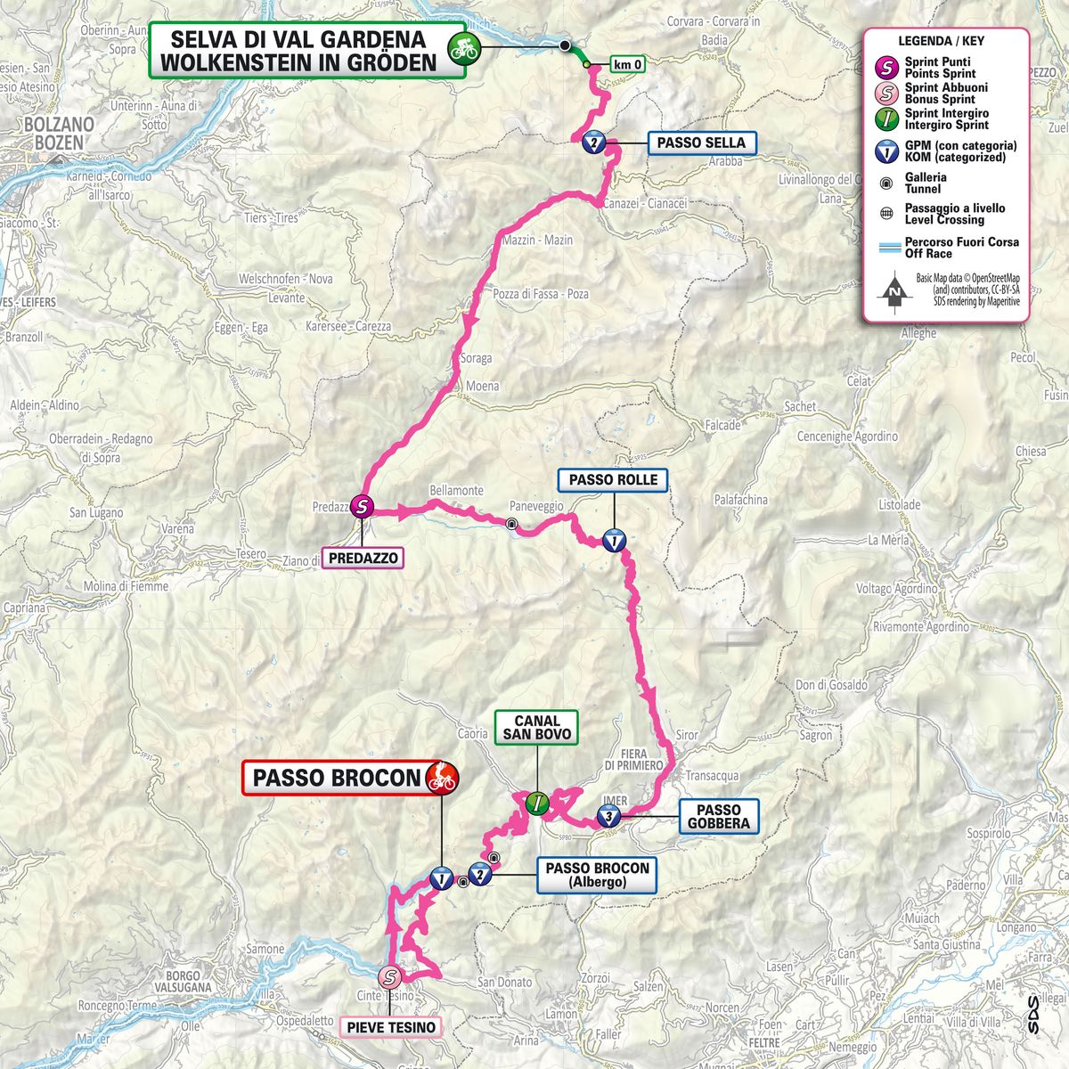 2024 Giro d'Italia maps and profiles