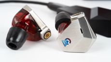 Campfire Audio Grand Luna IEMs on a white surface
