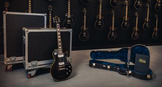 “The most talked-about guitar of the summer is coming to the Gibson Garage London”: P-90s, Light Aging from the Murphy Lab, handwritten Oasis lyrics… The Gibson Custom Noel Gallagher Les Paul Standard has been unveiled and is here photographed in the Gibson Garage, with a variety of close-ups to show every detail.