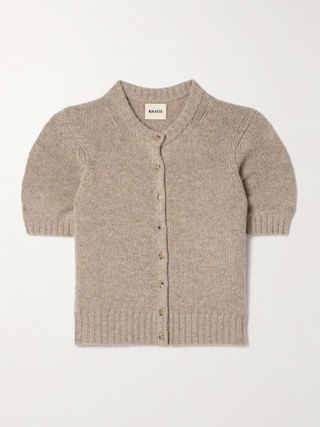 Nora Cropped Cashmere-Blend Cardigan