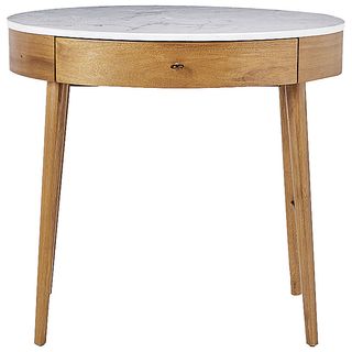 round shape wooden table