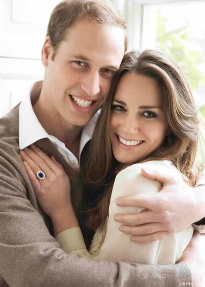 Prince William and Kate Middleton - FIRST LOOK! Prince William and Kate Middleton?s official engagement pictures - Prince William Wedding - Kate Middleton Style - Celebrity News - Marie Claire 
