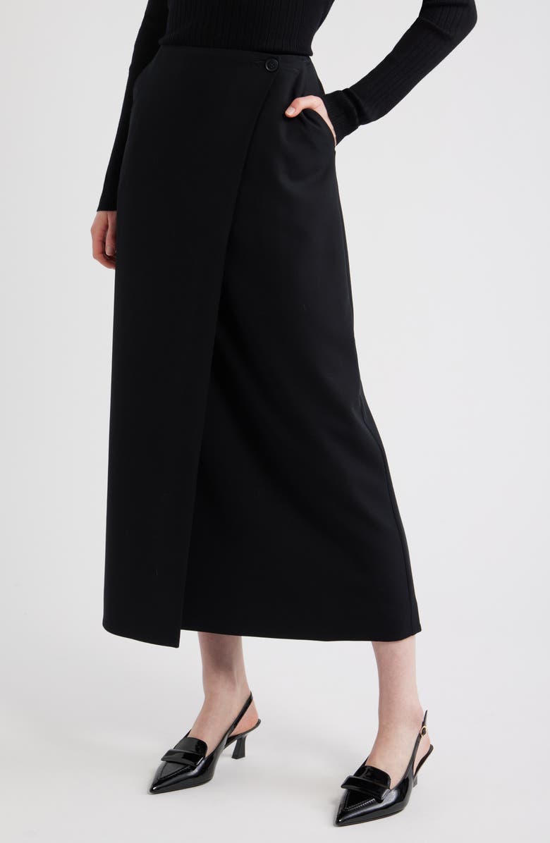 Wrap Midi Skirt