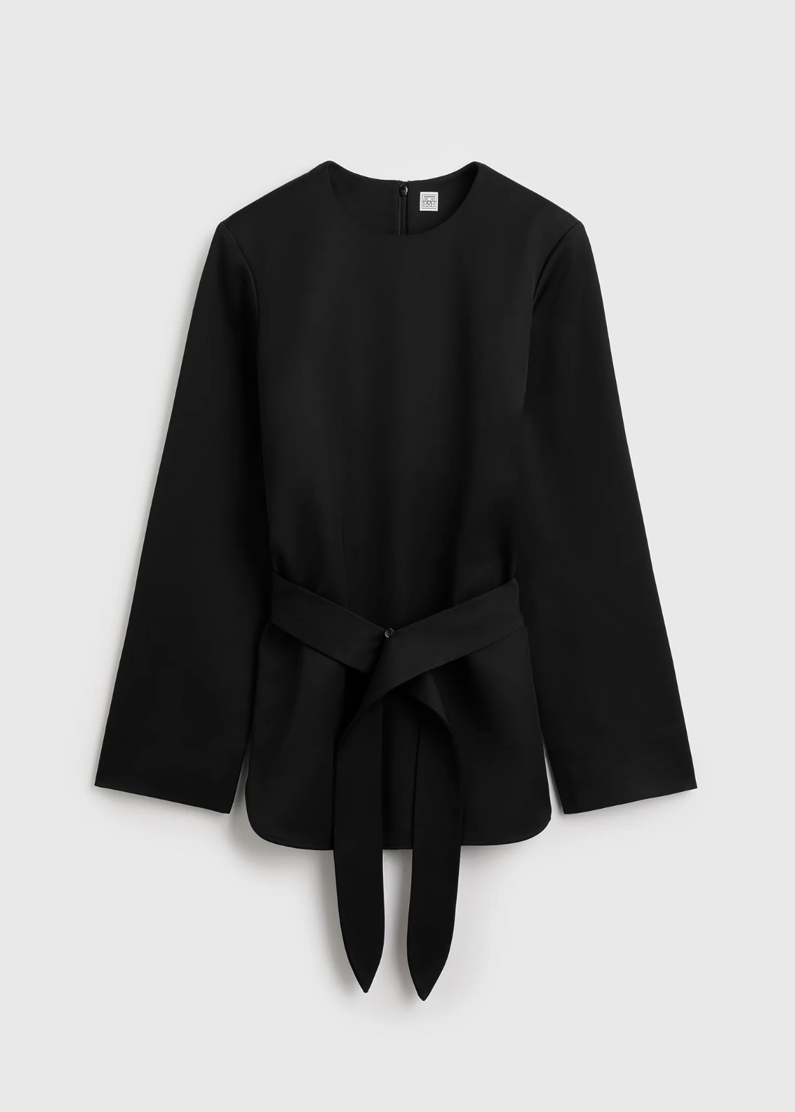 Toteme, Belted Satin Tunic Black