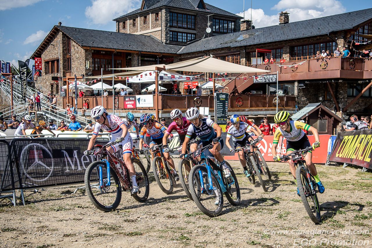 Anne Terpstra (Ghost Factory Racing), Jolanda Neff (Trek Factory Racing XC), Beck McConnell (Primaflor Mondraker Rotor)