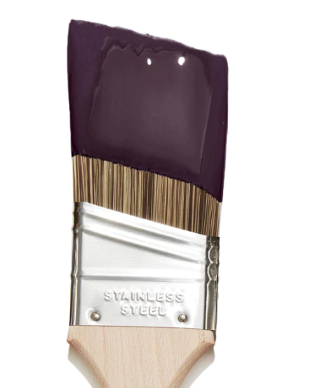 Eggshell purple paint.