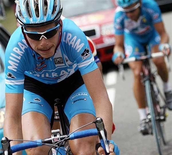 Christian Knees had one of the few sporting highlights for Milram at the Bayern Rundfahrt