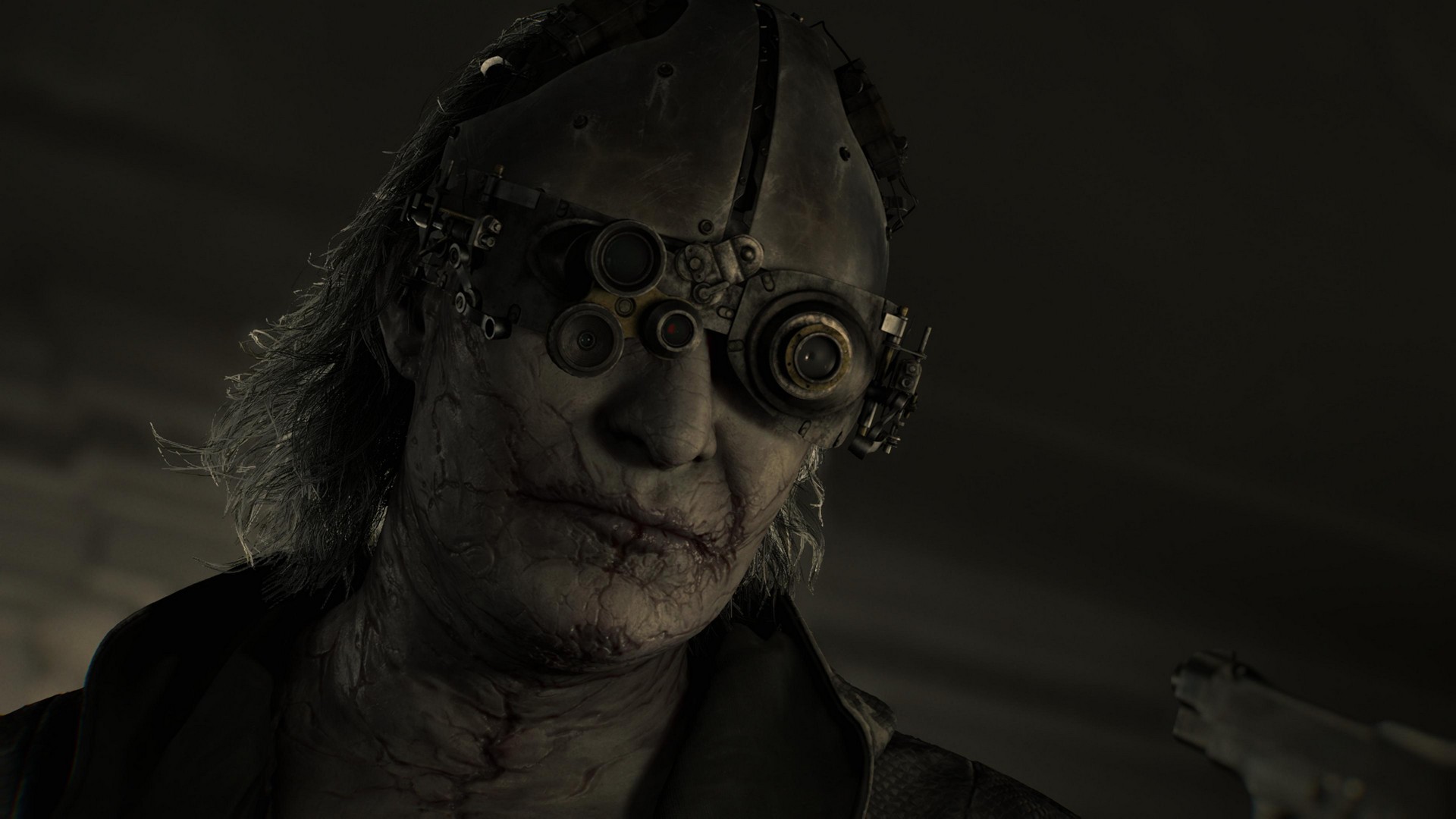 Dr. Gideon speaks with Grace within the care center in Resident Evil Requiem