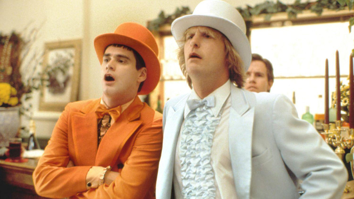 Jim Carrey and Jeff Daniels in Dumb and Dumber
