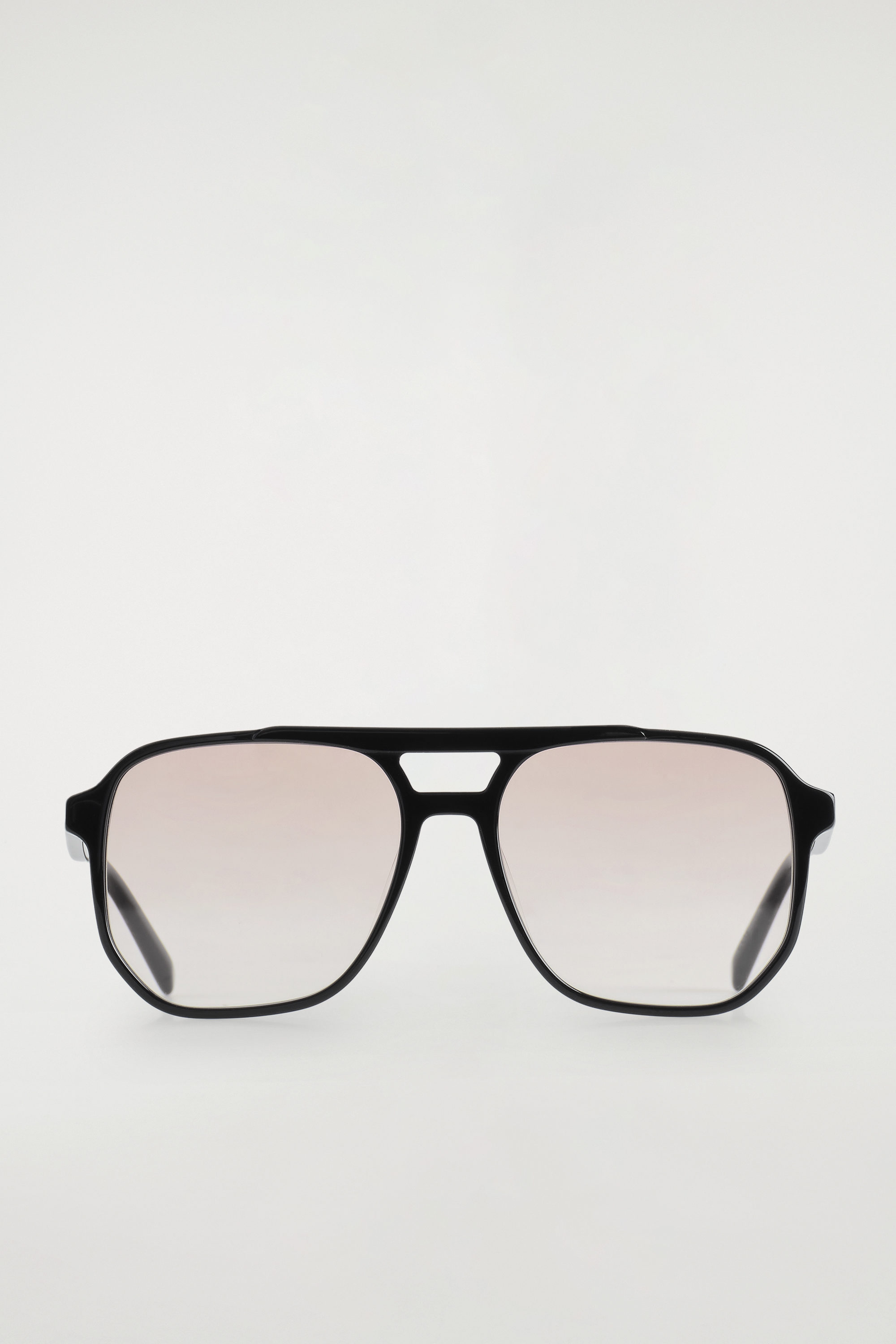 Oversized Square-Frame Aviator Sunglasses