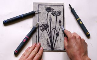 lino printmaking: carve your design