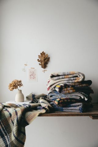Recycled wool blankets