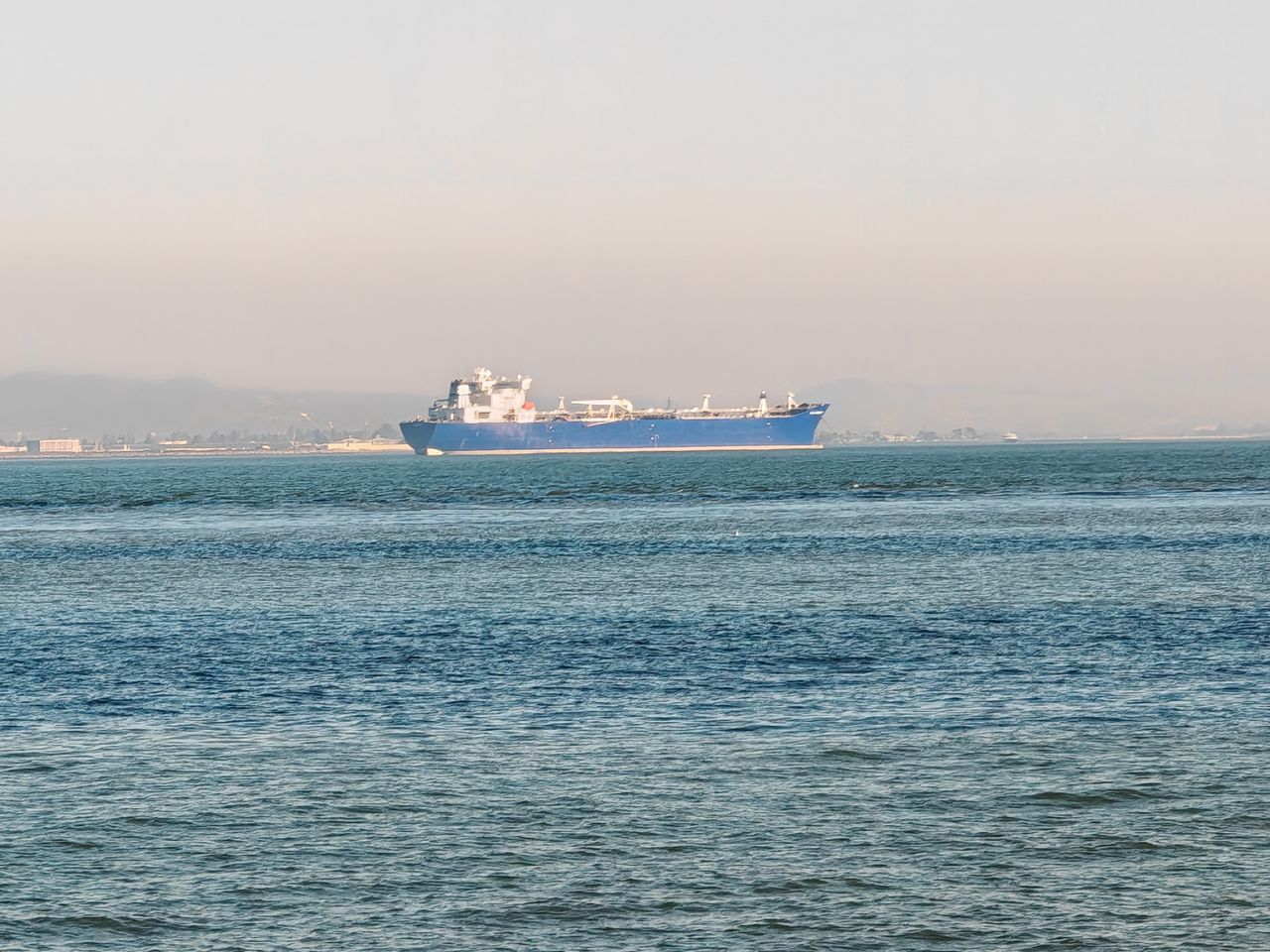 Tanker on SF Bay at 8x Zoom by OnePlus 13R