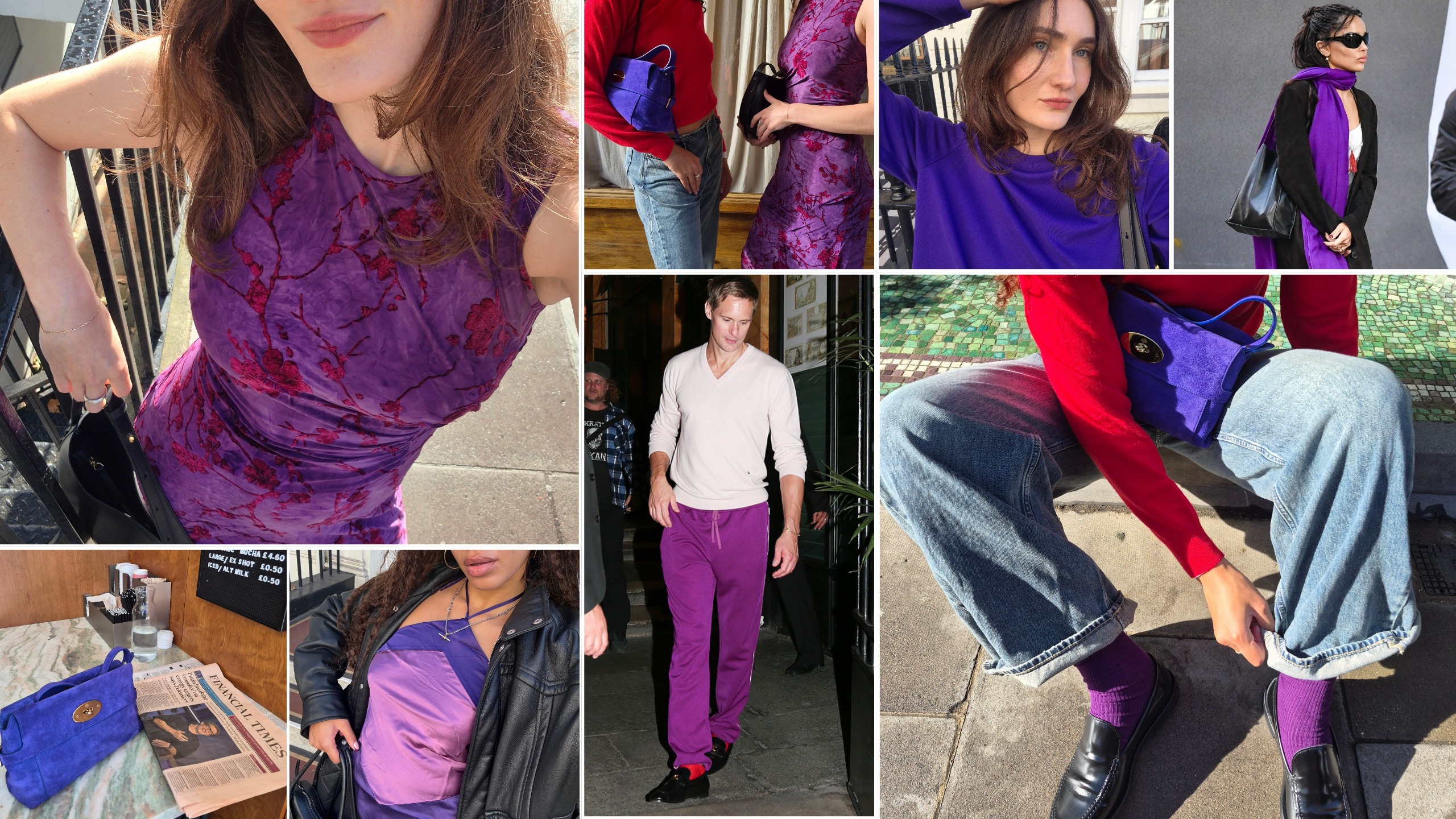 WWW UK we try before you buy franchise shows a collage of people wearing bright purple and red 