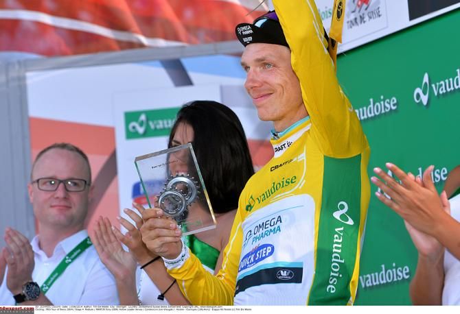 Tony Martin (Omega Pharma-Quickstep) leading the Tour de Suisse