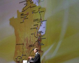 Christian Prudhomme announces the 2012 Tour de France route.