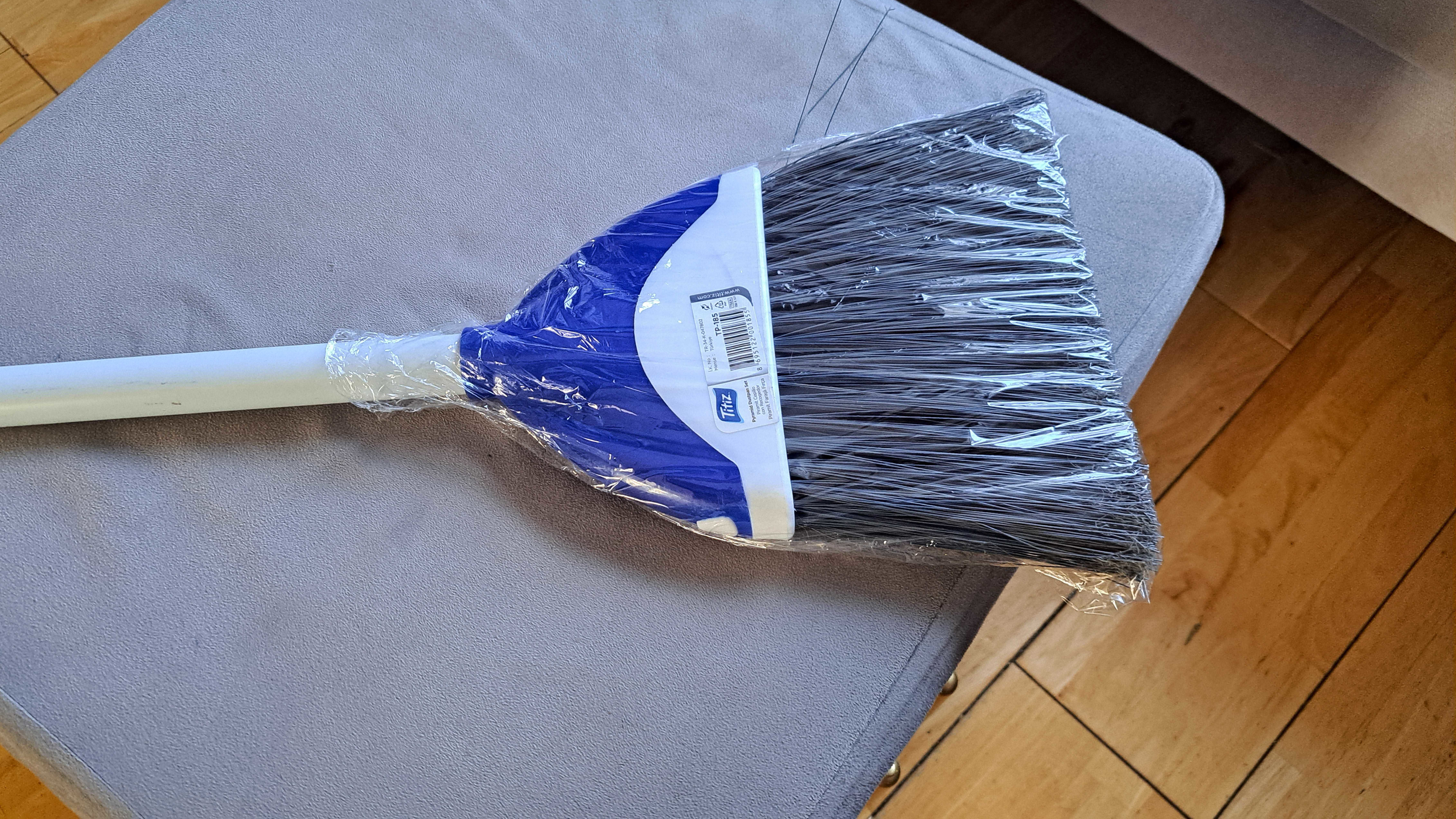 Broom with wrap