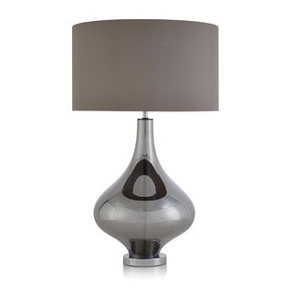 grey coloured table lamp