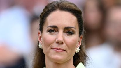 Some might've thought photos showed Kate Middleton crying at Wimbledon. Seen here she attends day thirteen of Wimbledon 2023