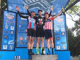 Jeremy Powers, Tobin Ortenblad and Stephen Hyde on the podium of Charm City
