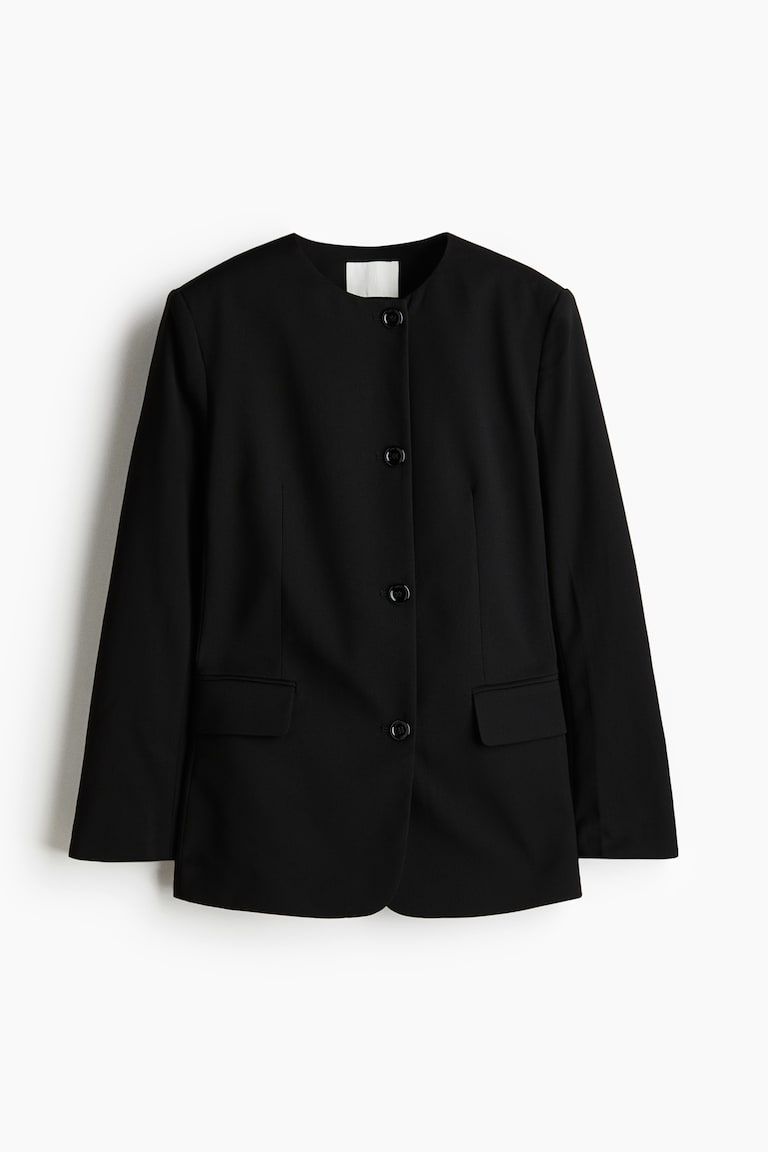 Collarless Jacket