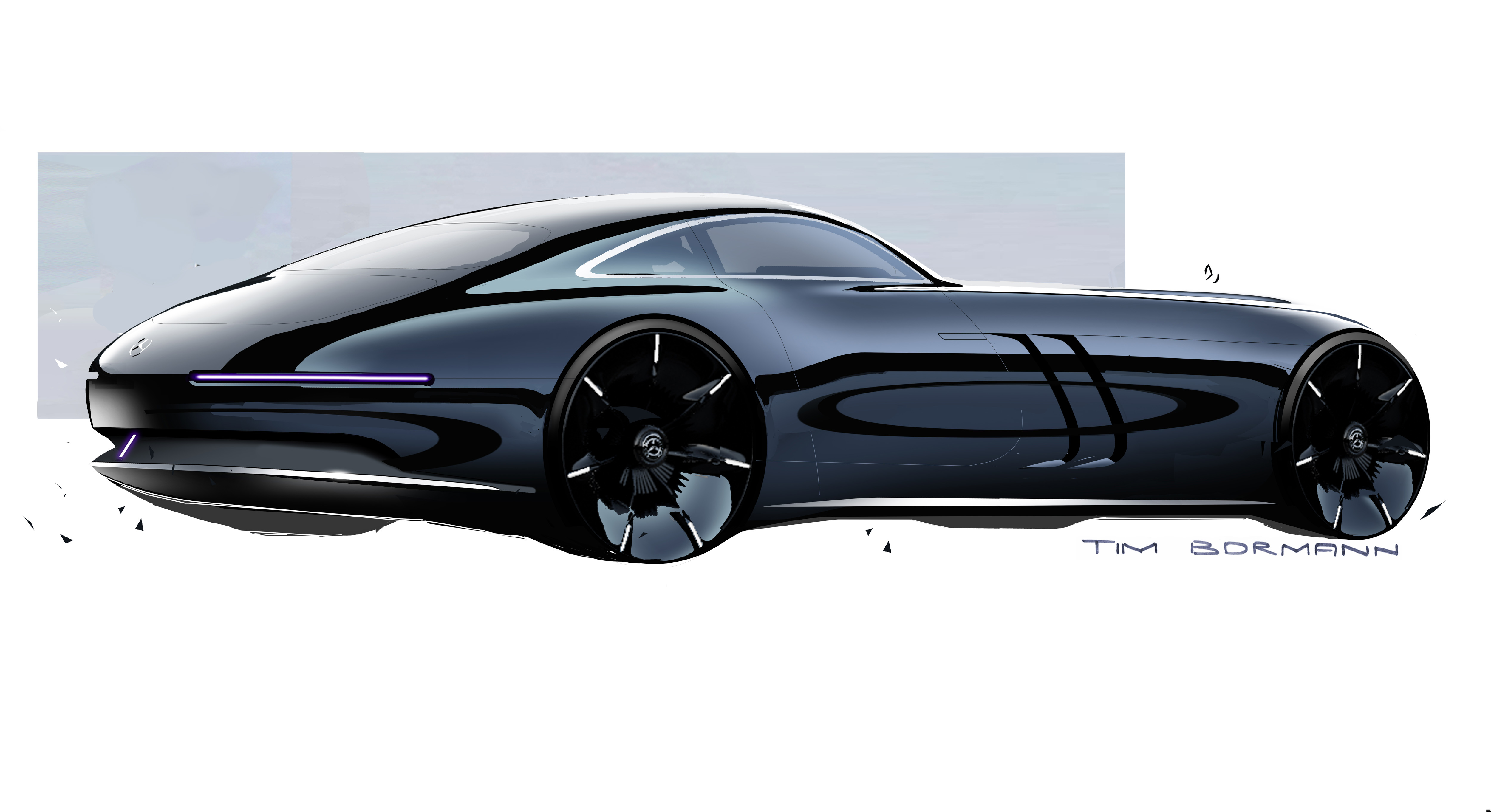 Design sketch of the Mercedes-Benz Vision Iconic concept